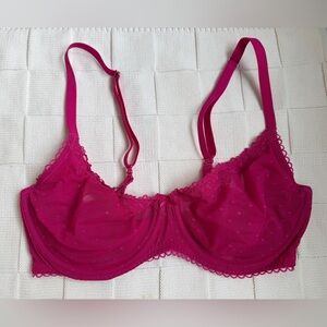 Women's Lace Underwire Bra - Pink